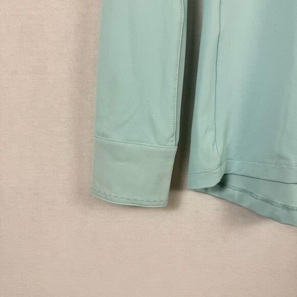 Noble Outfitters Allison Equestrian Show Shirt XS Turquoise Pink NWT - Picture 8 of 11